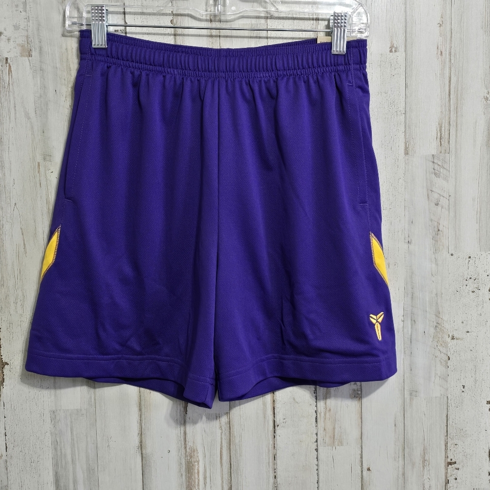 Nike Kobe Bryant Lakers Purple Dri Fit Basketball Shorts Youth Size Large - Picture 2 of 6